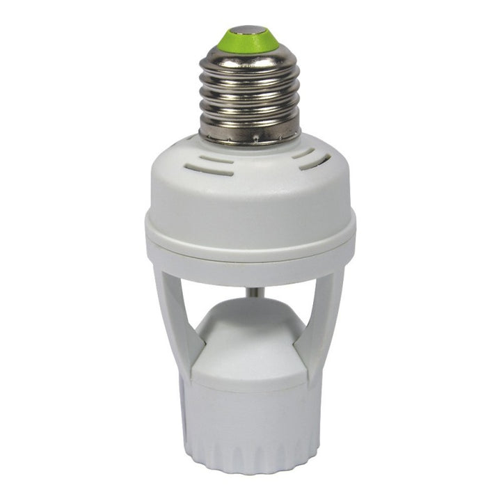 Adaptador de bombilla LED E27 con detector de presencia integrado