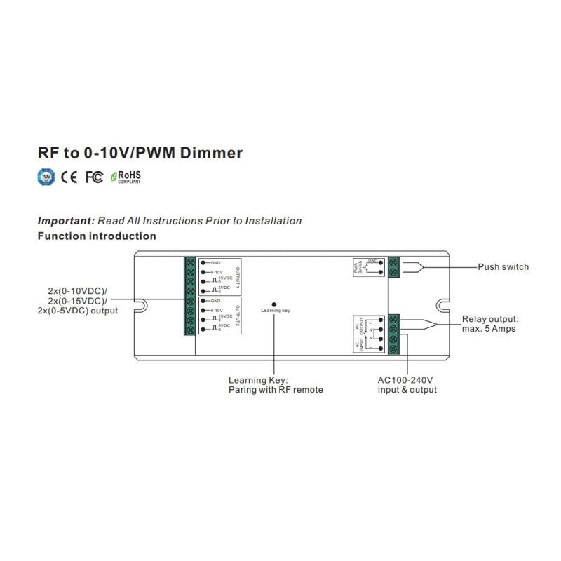 Convertisseur Sunricher RF vers 0-10V - Perfect RF