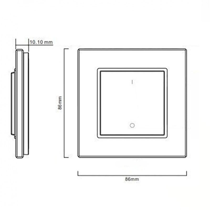 Variateur de lumière radio fréquence monocolore