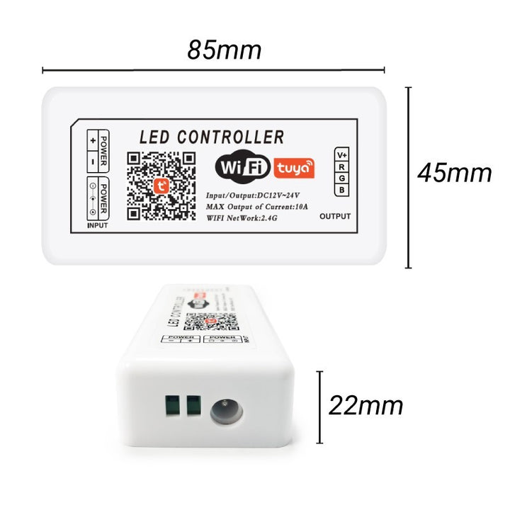 Controlador LED RGB WIFI SMART+ 12/24V 3 canales