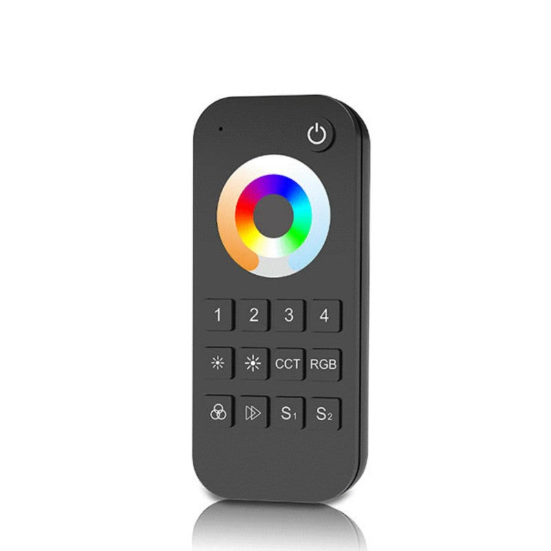 Mando a distancia RF con rueda táctil RGB+CCT de Skydance (4 zonas) - SK-RT10