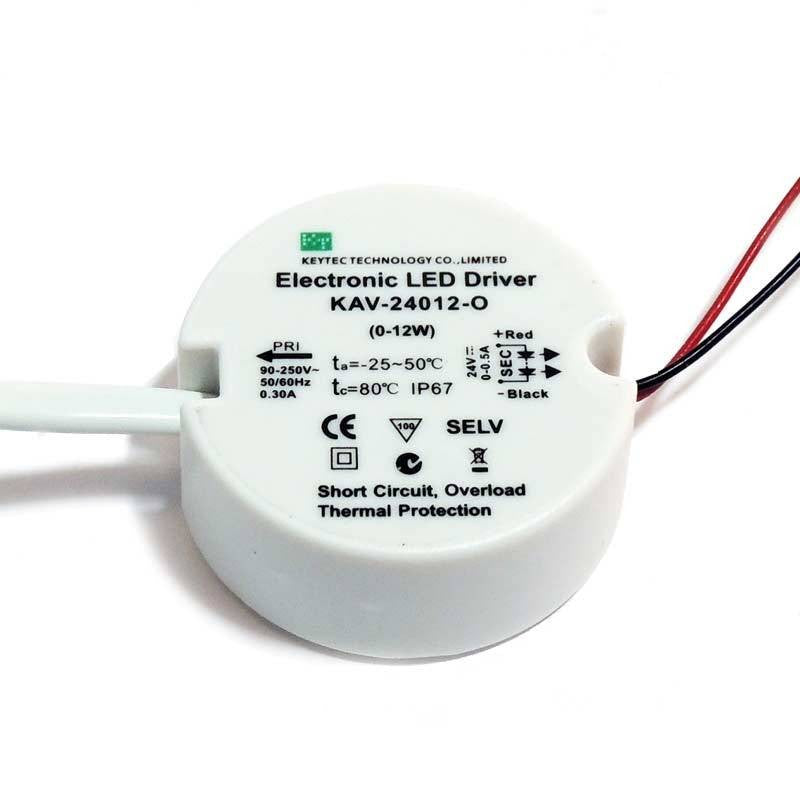 Fuente de alimentación impermeable 12 W 24 V CC 0,5 A IP67