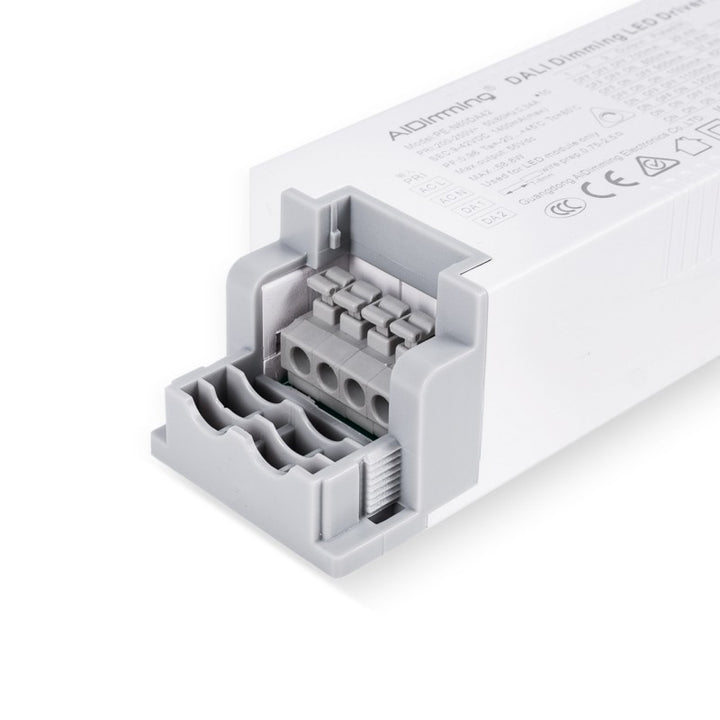 Driver regulable DALI + 1/0-10V + PUSH - 9-42V DC - 58W - Corriente múltiple (700-1400mA)