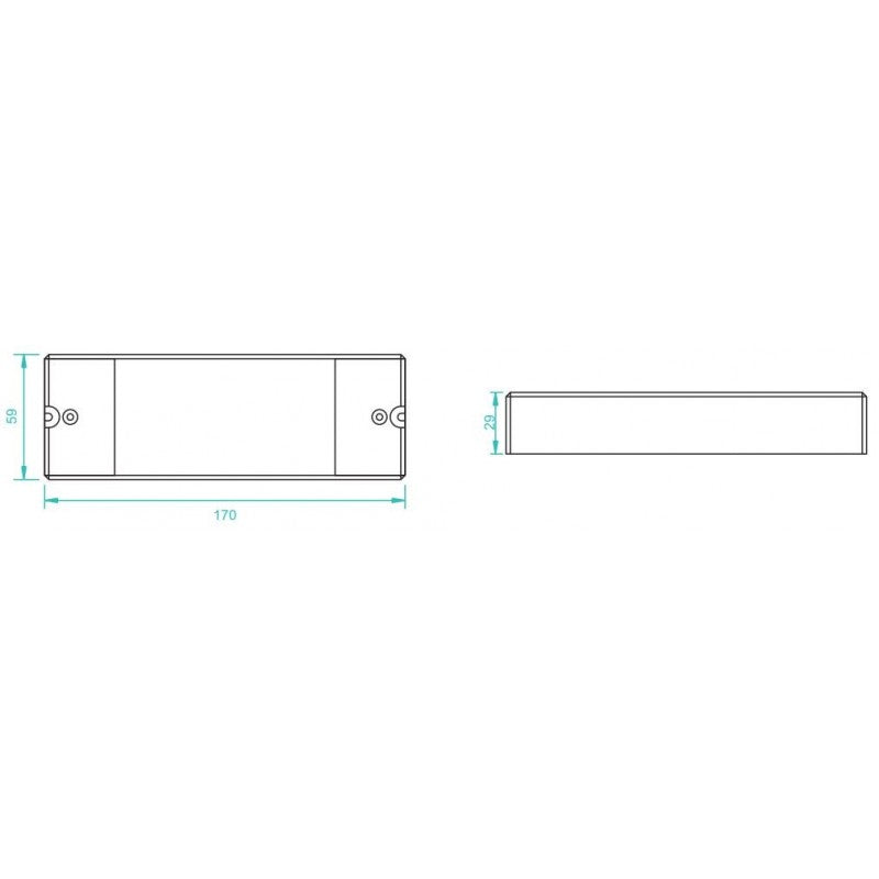 Regulador de intensidad Dali DC 12-36 V 8 A/canal (4 canales)