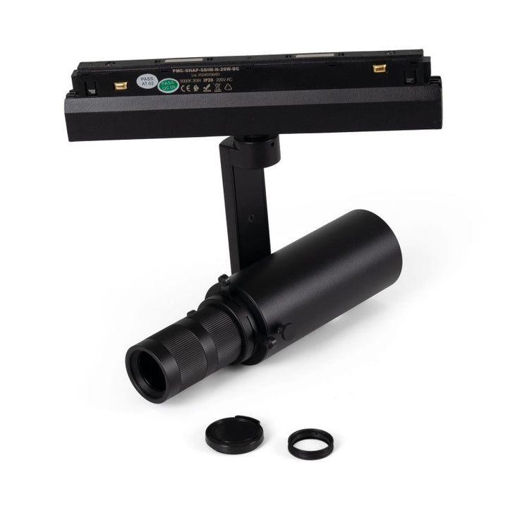 Projecteur orientable pour rail magnétique 48V - 20W - 20º-35º.