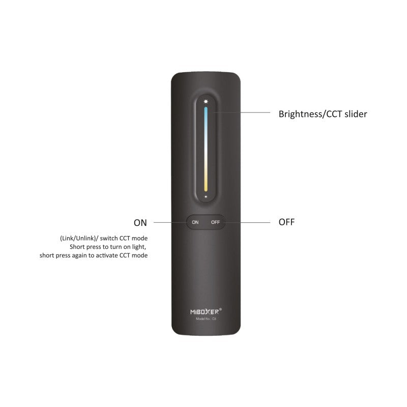 Control remoto CCT - 1 zona - RF 2,4 Ghz - Mi Light - C3