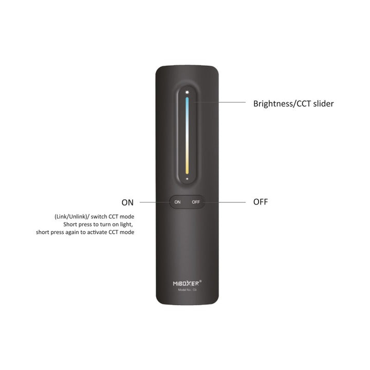 Télécommande CCT - 1 zone - RF 2.4Ghz - Mi Light - C3