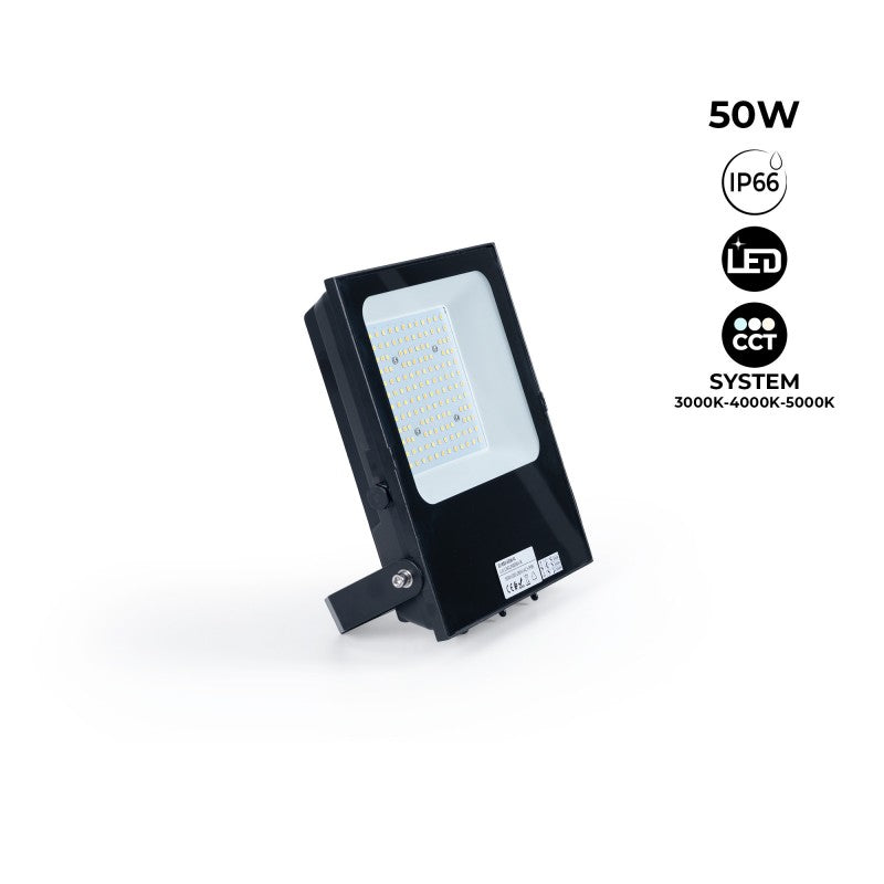 Foco LED para exterior CCT de 50 W - Serie "PRO" - 110 lm/W - IP66