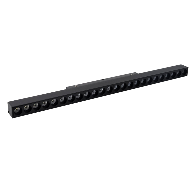 Foco lineal con riel magnético CCT - 20 W - UGR18 - Mi Light - Negro