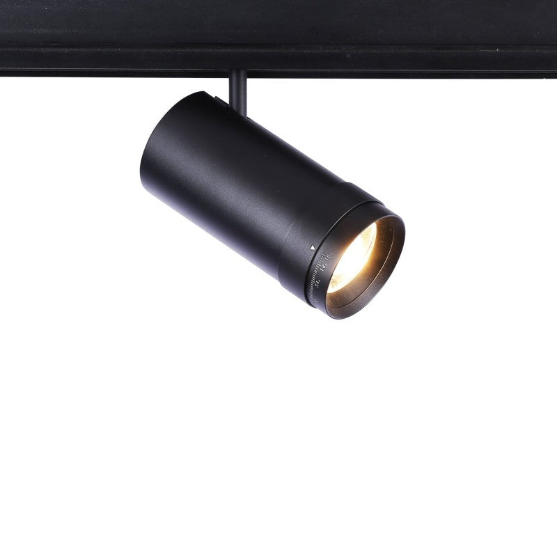 Spot LED sur rail magnétique avec Zoom 10°-55º - 48V - 25W