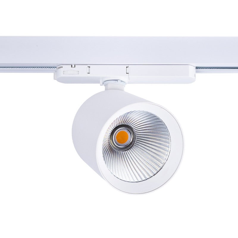 Foco LED sobre carril trifásico 4000K - 40W - CRI 95 - Driver Philips Xitanium - Blanco