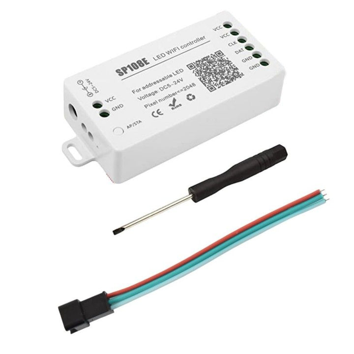 Controlador de píxeles LED IC WIFI RGB/RGBW - 5-24 V CC - 2048 píxeles