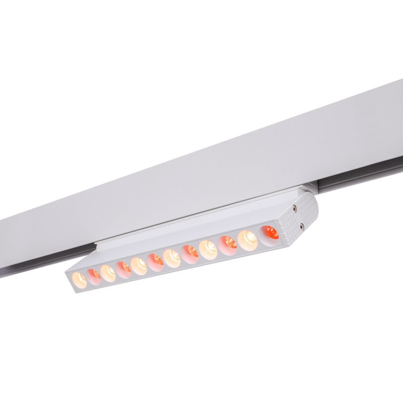 Spot linéaire orientable sur rail magnétique RGB + CCT - 6W - UGR18 - Mi Light - Blanc