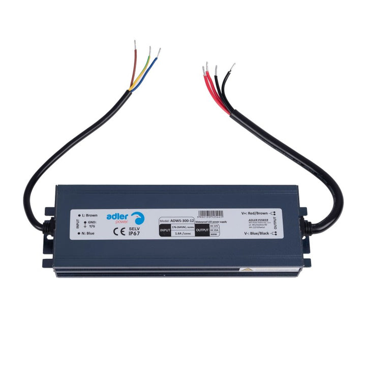 Fuente de alimentación LED impermeable 12V - 300W - IP67 - 25A