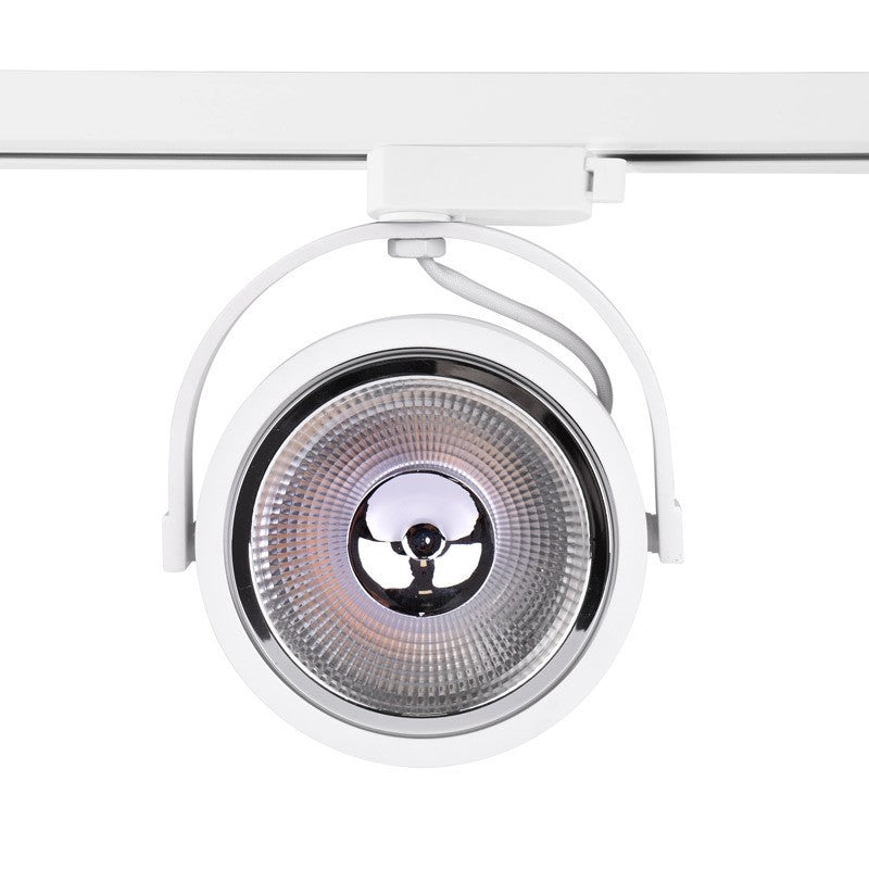 Projecteur LED sur rail monophasé AR111 GU10