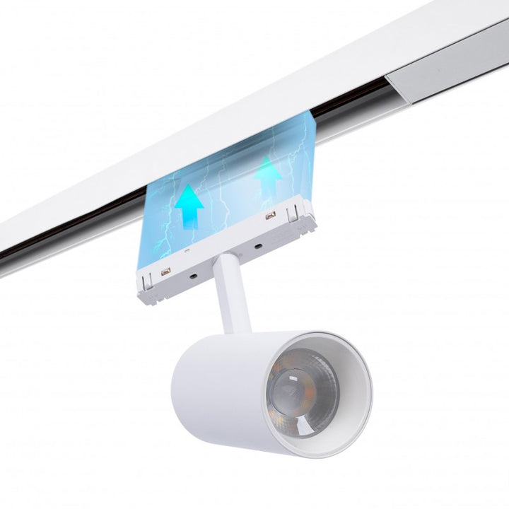 Spot LED sur rail magnétique RGB + CCT - 48V - 25W - Mi Light - Blanc