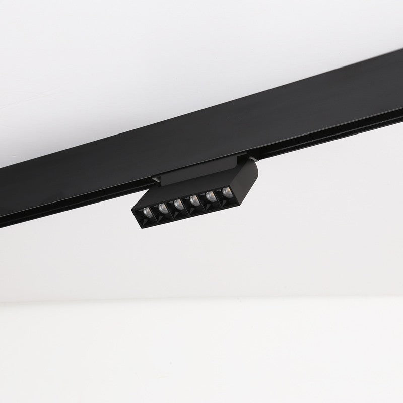 Spot LED linéaire orientable sur rail magnétique 48V - 6W - UGR16 - Noir