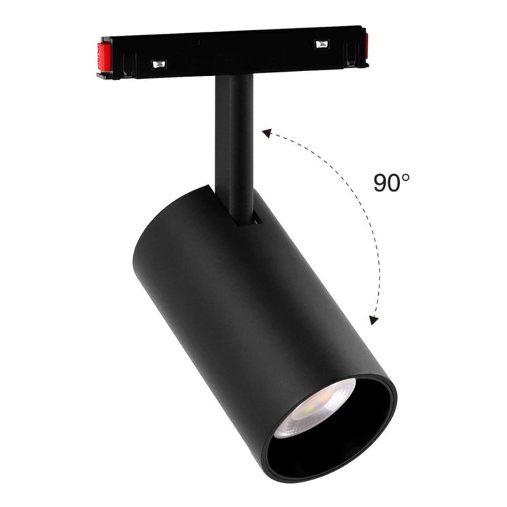 Foco LED sobre carril magnético RGB+CCT - 48V - 6W - Mi Light - Negro