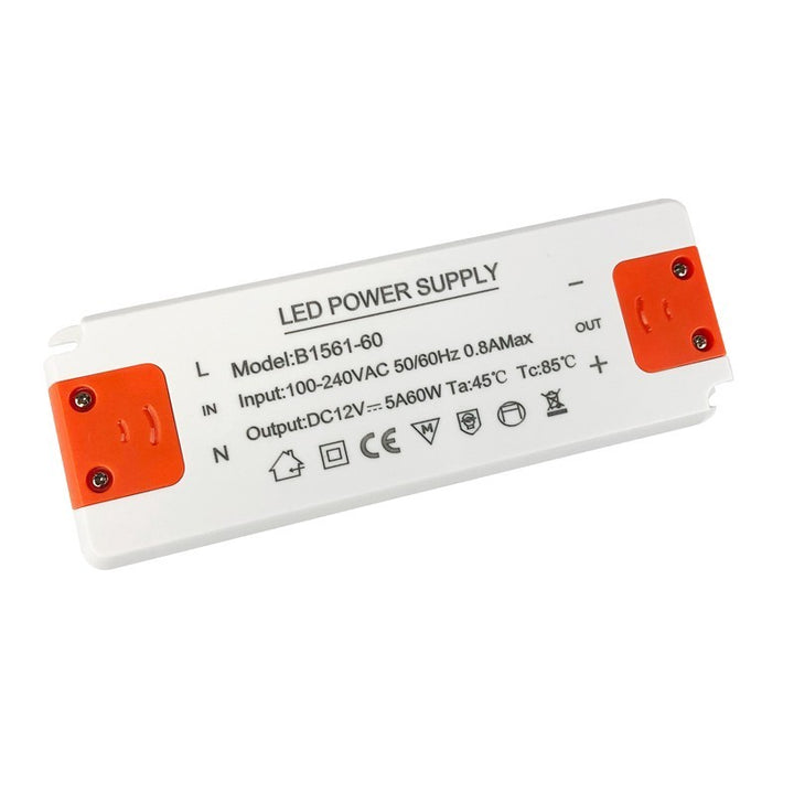 Fuente de alimentación LED extraplana IP20 de 12 V y 60 W