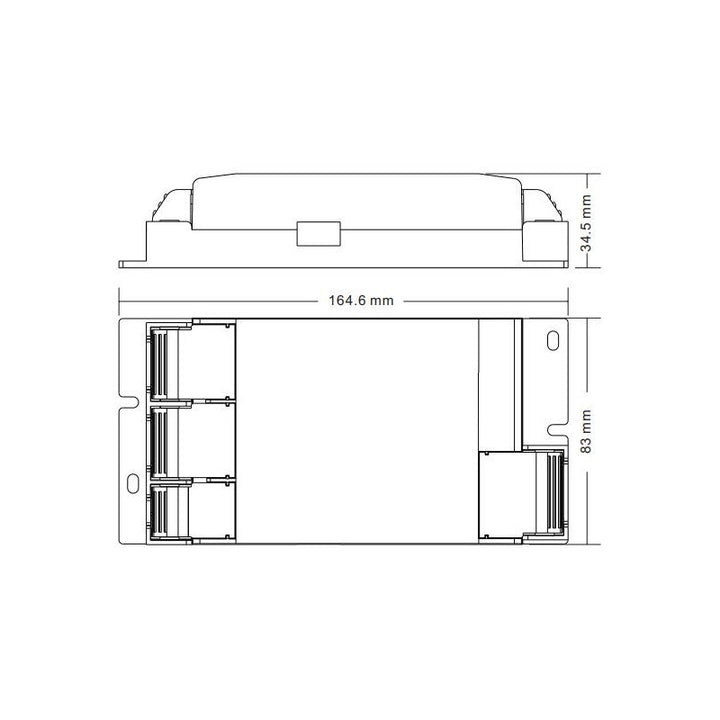 Controlador LED regulable TRIAC DALI PUSH 0/1-10V 50W (180-1500mA)