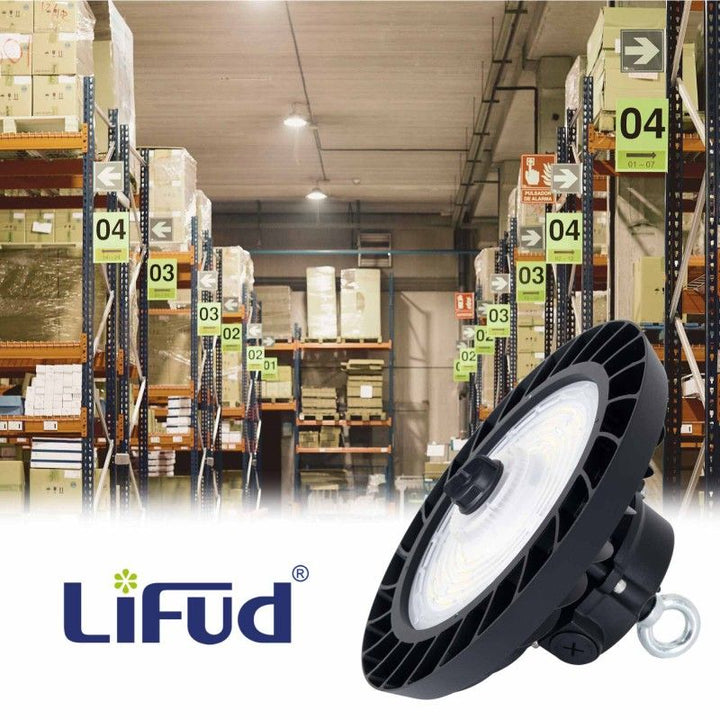 Suspension industrielle LED UFO - 150W - CCT - Driver LIFUD - IP65 - Garantie 5 ans