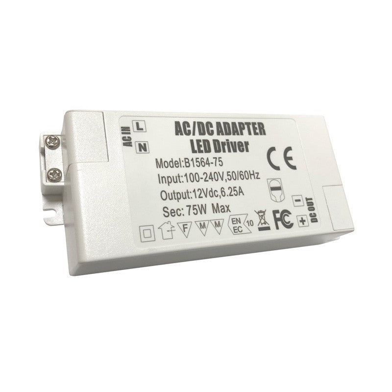 Alimentation 12V DC 75W 6.25A 100-240V