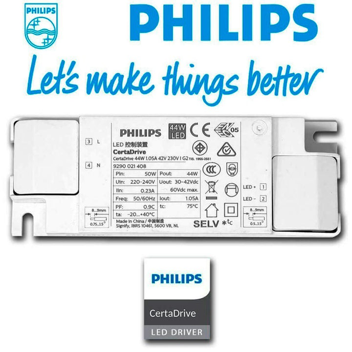 Dalle LED 60x60 en saillie - Driver PHILIPS - 44W - 3000K - UGR19 - avec KIT de montage