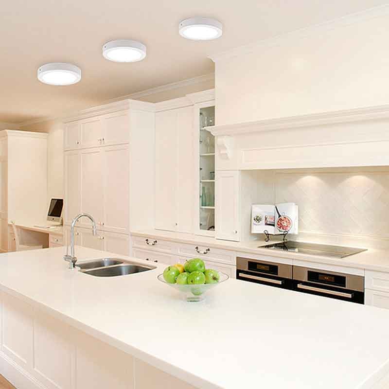 Plafonnier LED en saillie 18W Haute Efficacité