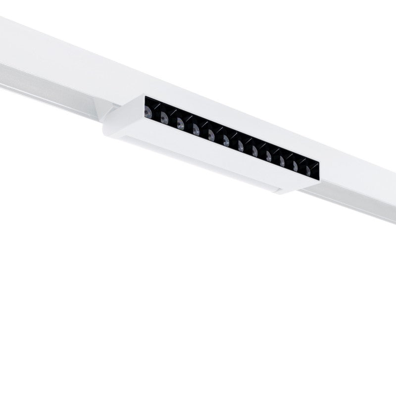 Spot linéaire orientable pour rail magnétique 48V- 12W - 4000K - Puce OSRAM - UGR18 - Blanc