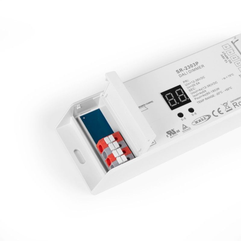 Regulador de intensidad DALI2 - MONO/RGB/RGBW - 12-36 V - 4 canales x 5 A