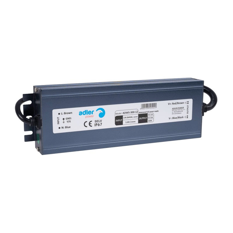 Fuente de alimentación LED impermeable 12V - 300W - IP67 - 25A