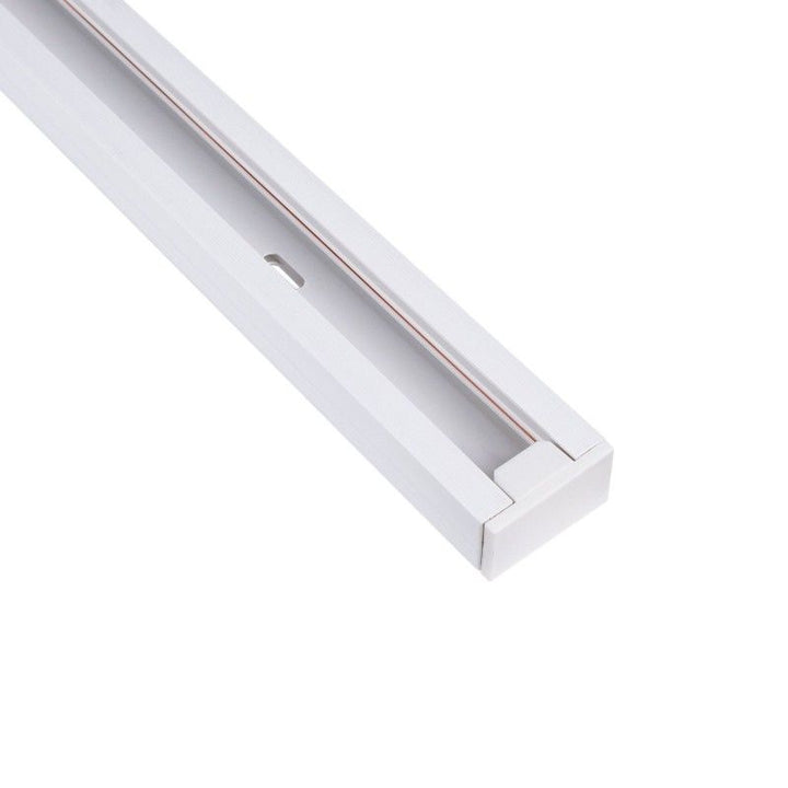 Carril monofásico de PVC para focos LED - Montaje en superficie - 2 metros