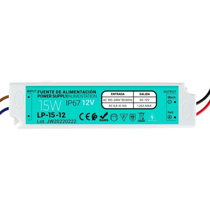 Alimentation étanche IP67 12V 15W