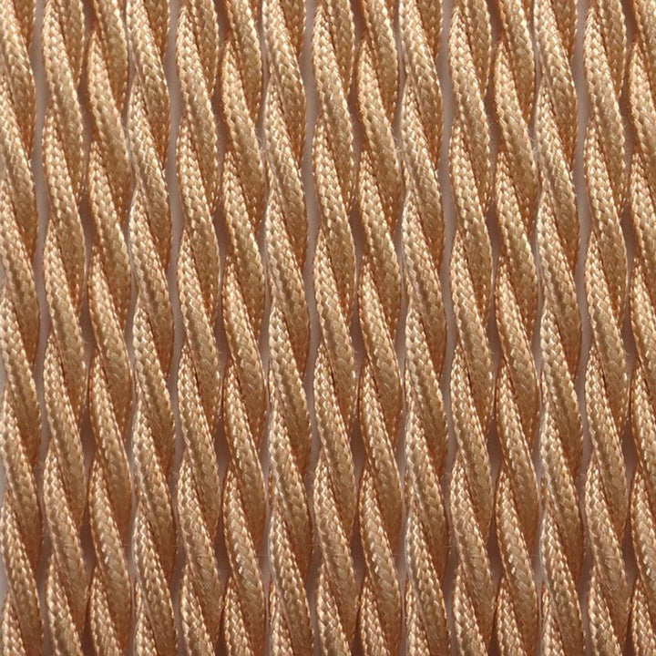 Câble électrique tressé en tissu effet soie Golden