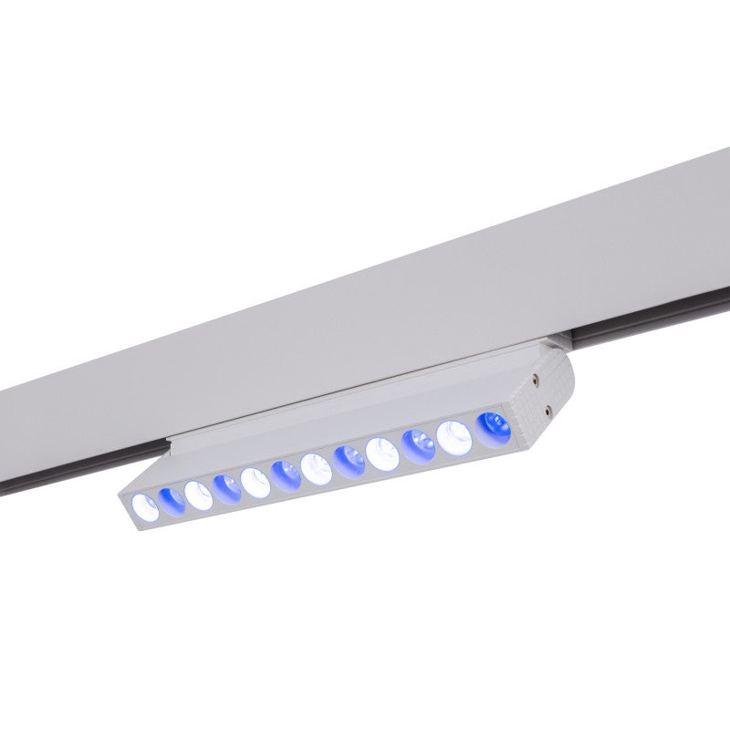 Foco lineal orientable sobre carril magnético RGB+CCT - 6W - UGR18 - Mi Light - Blanco