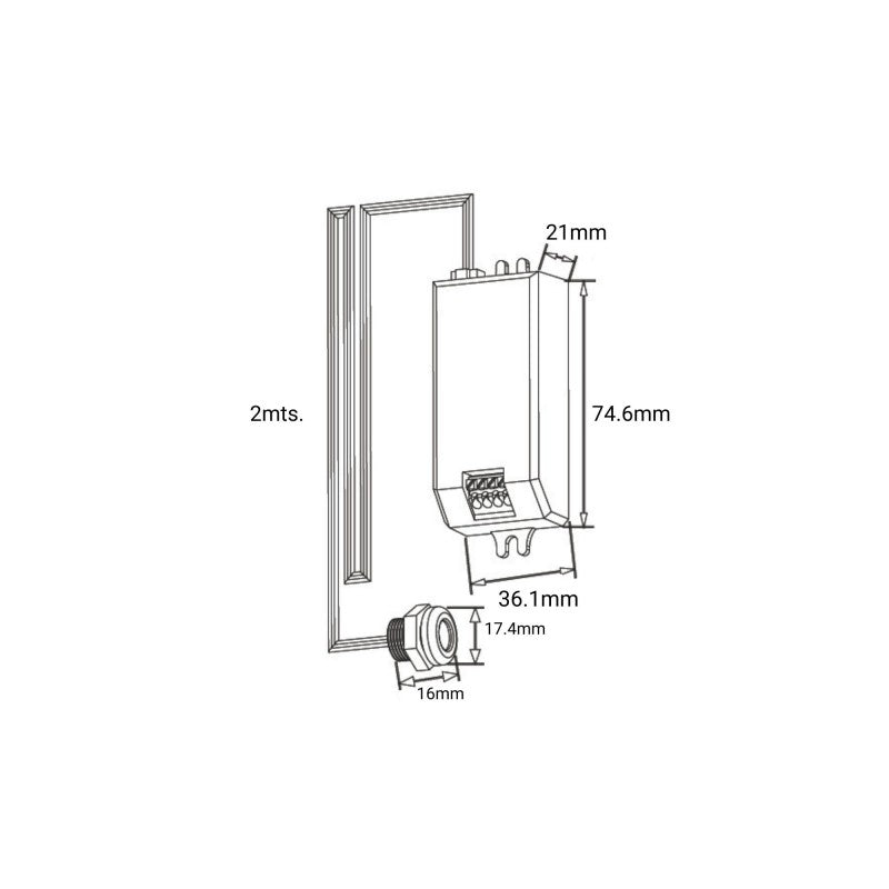 Interrupteur avec capteur IR pour portes 220V AC - ON/OFF