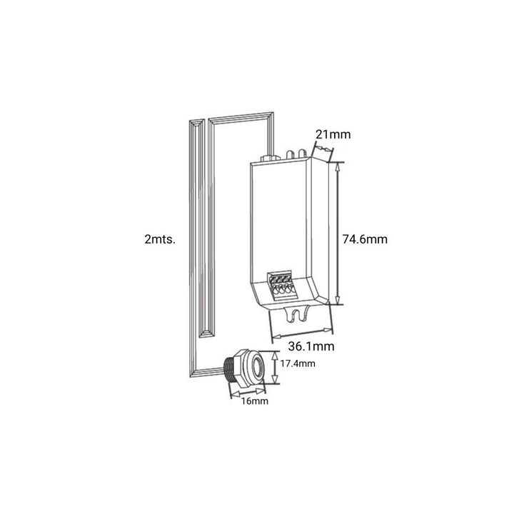 Interruptor con sensor IR para puertas 220V AC - ON/OFF