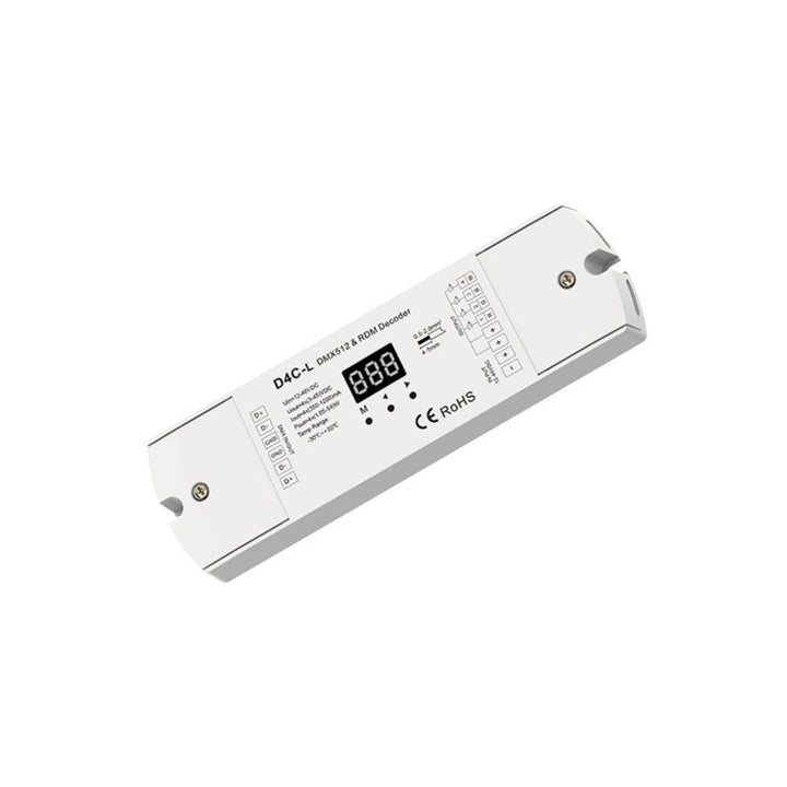 Decodificador DMX512 12-48 V CC - 350-1200 mA/canal - 4 canales