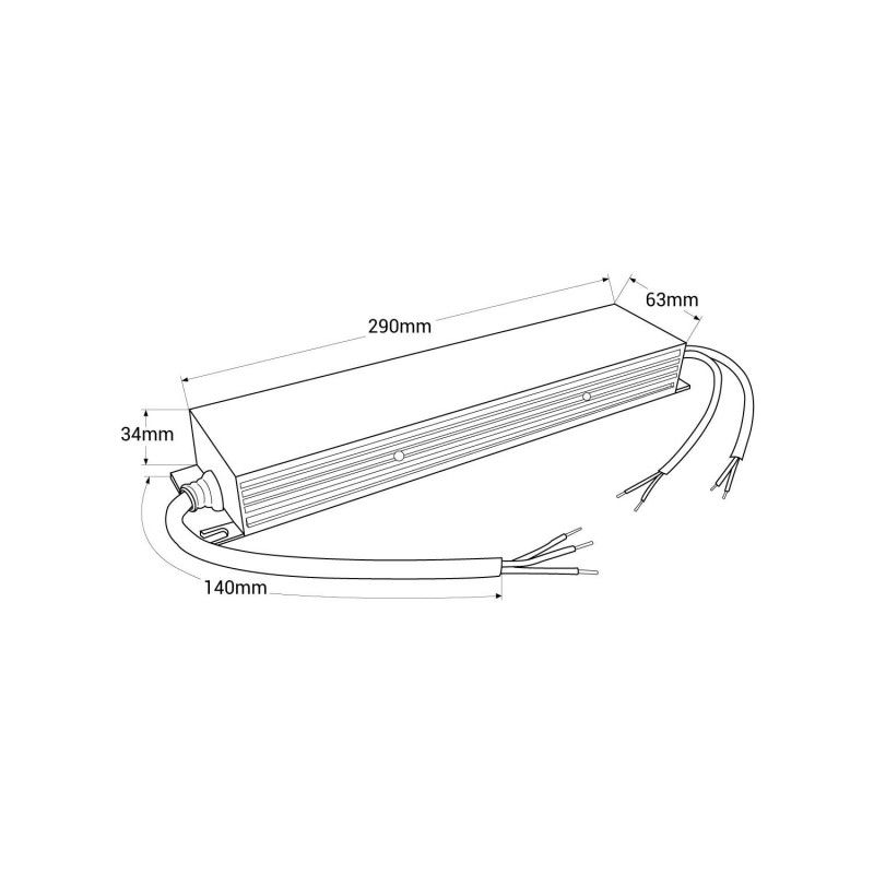 Alimentation LED dimmable TRIAC/0-10V - 200-250V - Sortie 24V - 12,5A - 300W