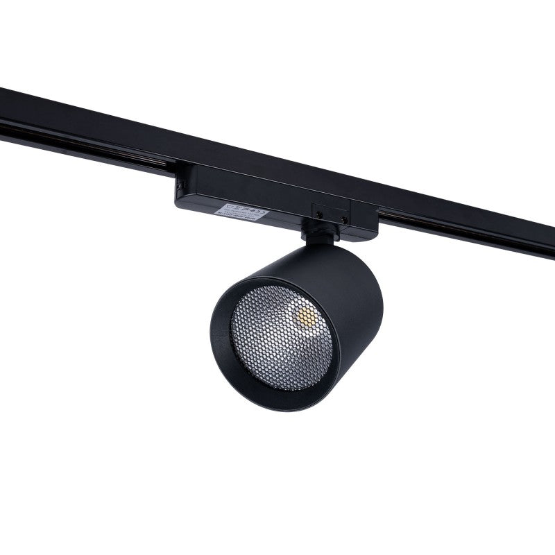 Foco LED para carril monofásico CCT - 40W - CRI 90 - Negro