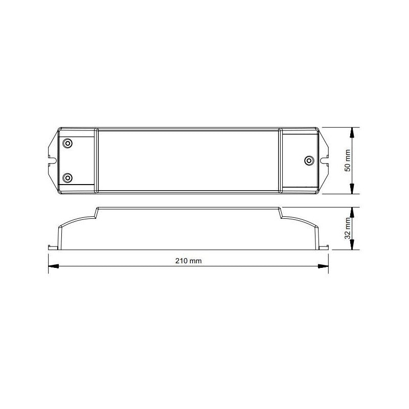 Controlador LED DALI regulable RF Push CC 50W 250-1500ma