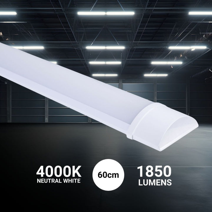 Réglette Luminaire LED linéaire haute puissance - 18W - 60cm - IP20 4000K