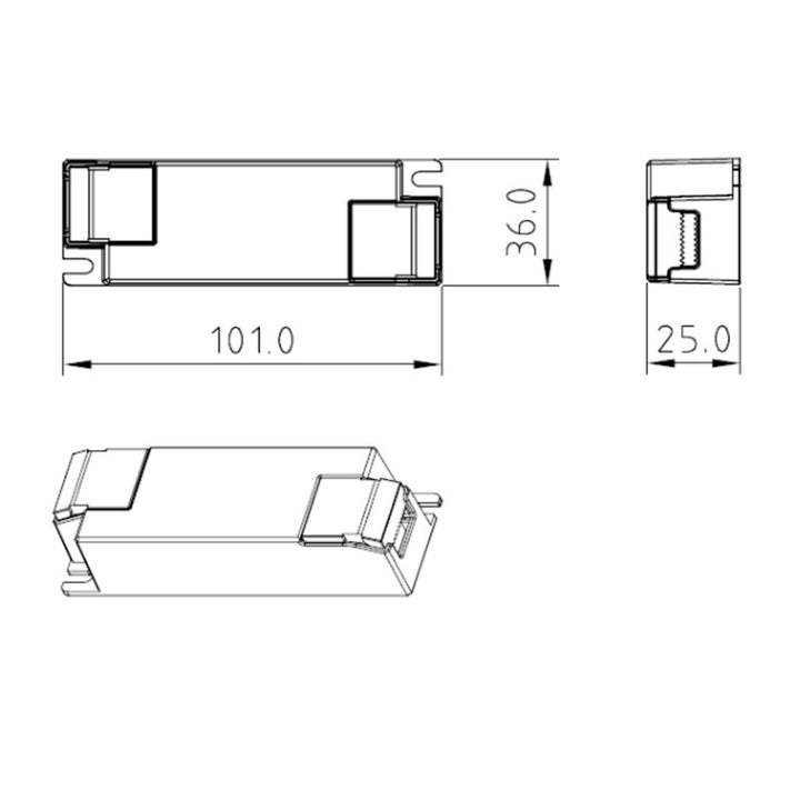 Controlador CCT regulable DALI DT8 220-240 V - Salida 3-42 V CC - 100-500 mA - 10 W