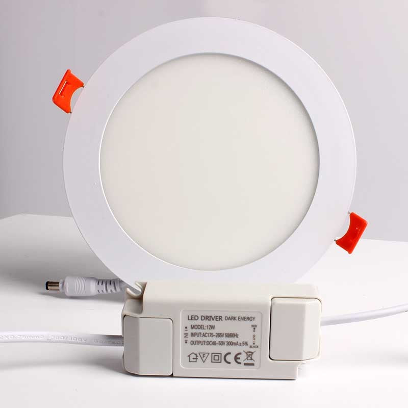 Spot LED encastrable extra-plat rond 12W