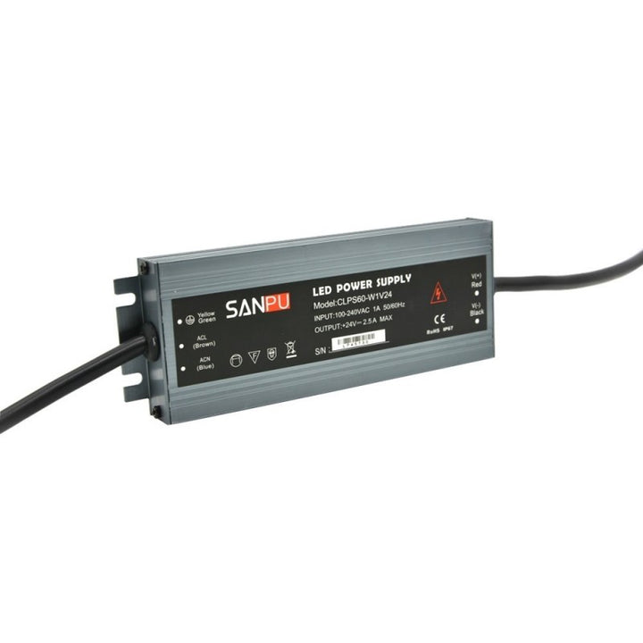 Transformateur 24V étanche 60W 2.5A IP67