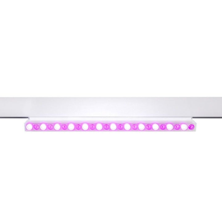 Spot linéaire orientable sur rail magnétique RGB + CCT - 12W - UGR18 - Mi Light - Blanc