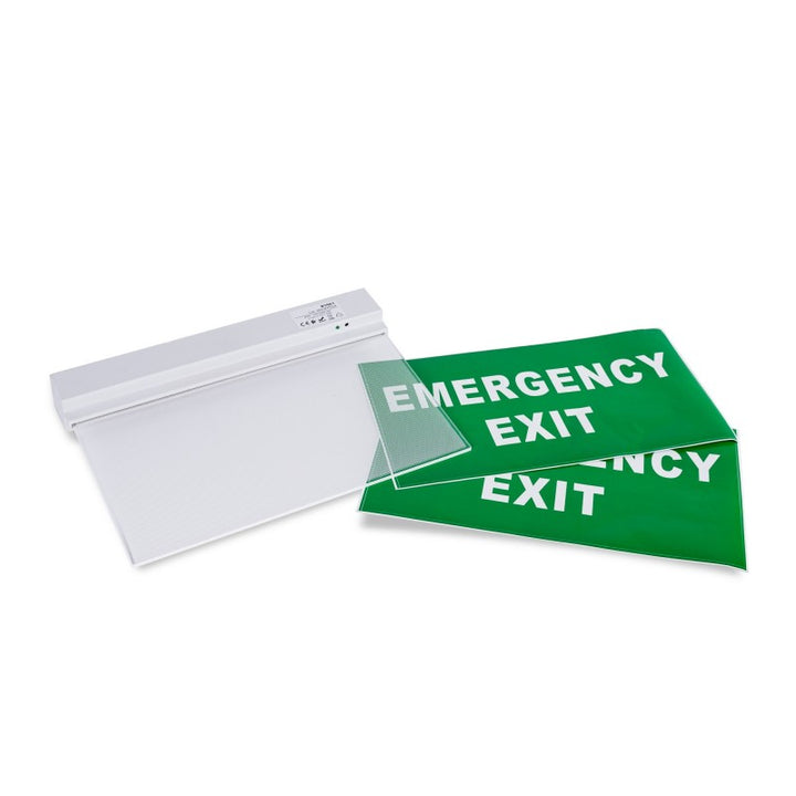 Bloc autonome d'éclairage de sécurité avec pictogramme "EMERGENCY EXIT"