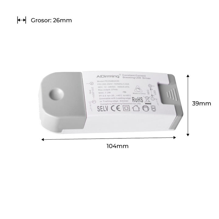 Controlador regulable Triac 12-24VDC 300MA