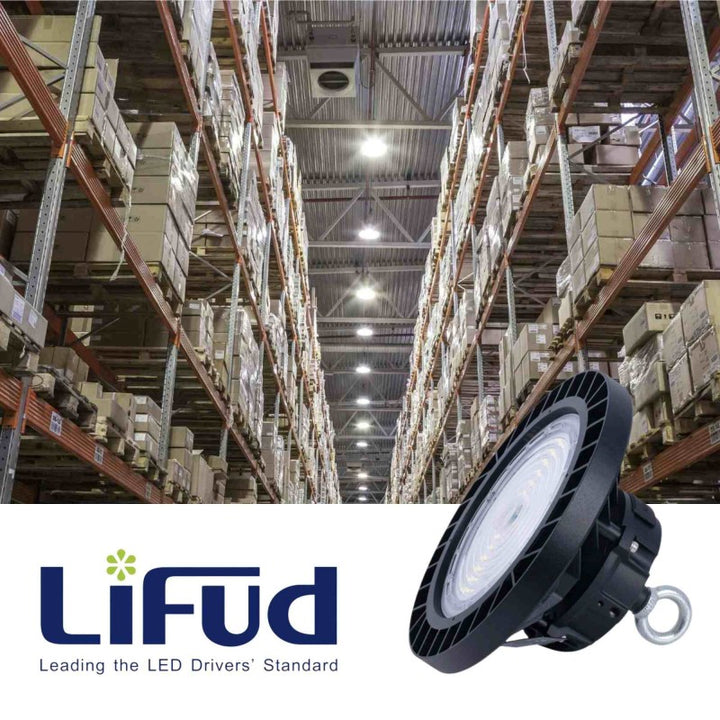 Suspension industrielle LED - 100W - PHILIPS Lumileds - Driver LIFUD - 5000K - IP65 - Garantie 5 ans