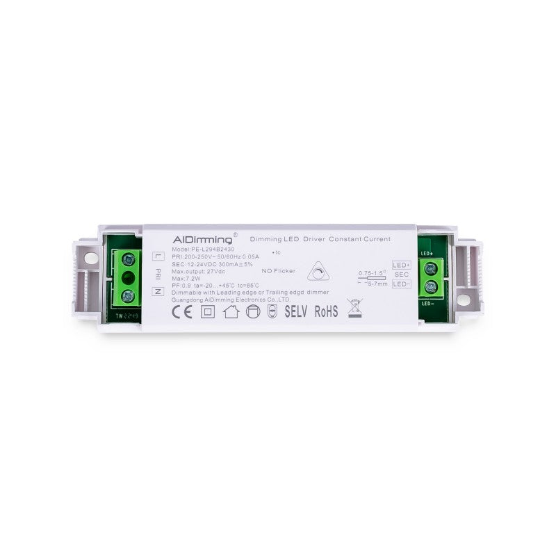 Driver dimmable TRIAC 12-24V DC - 300mA - 6W